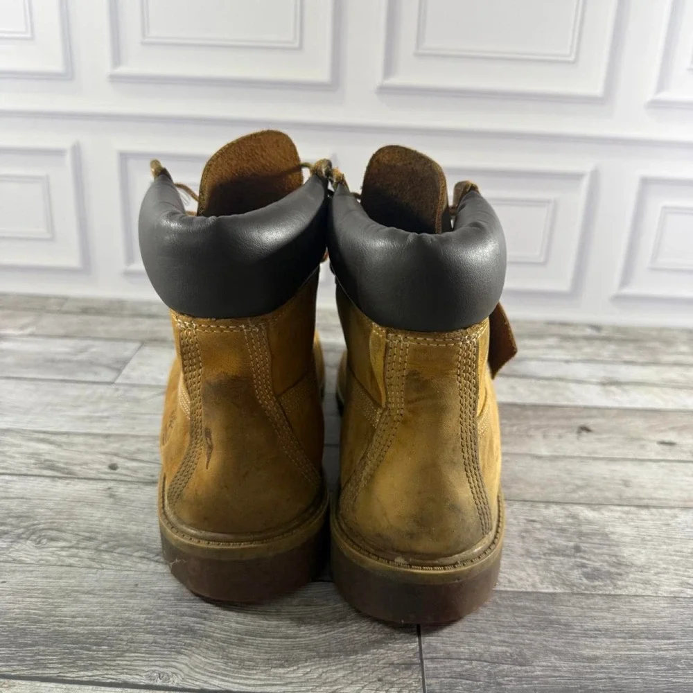 Timberland 6 inch Premium Waterproof Boots Mens US 7 Brown Leather